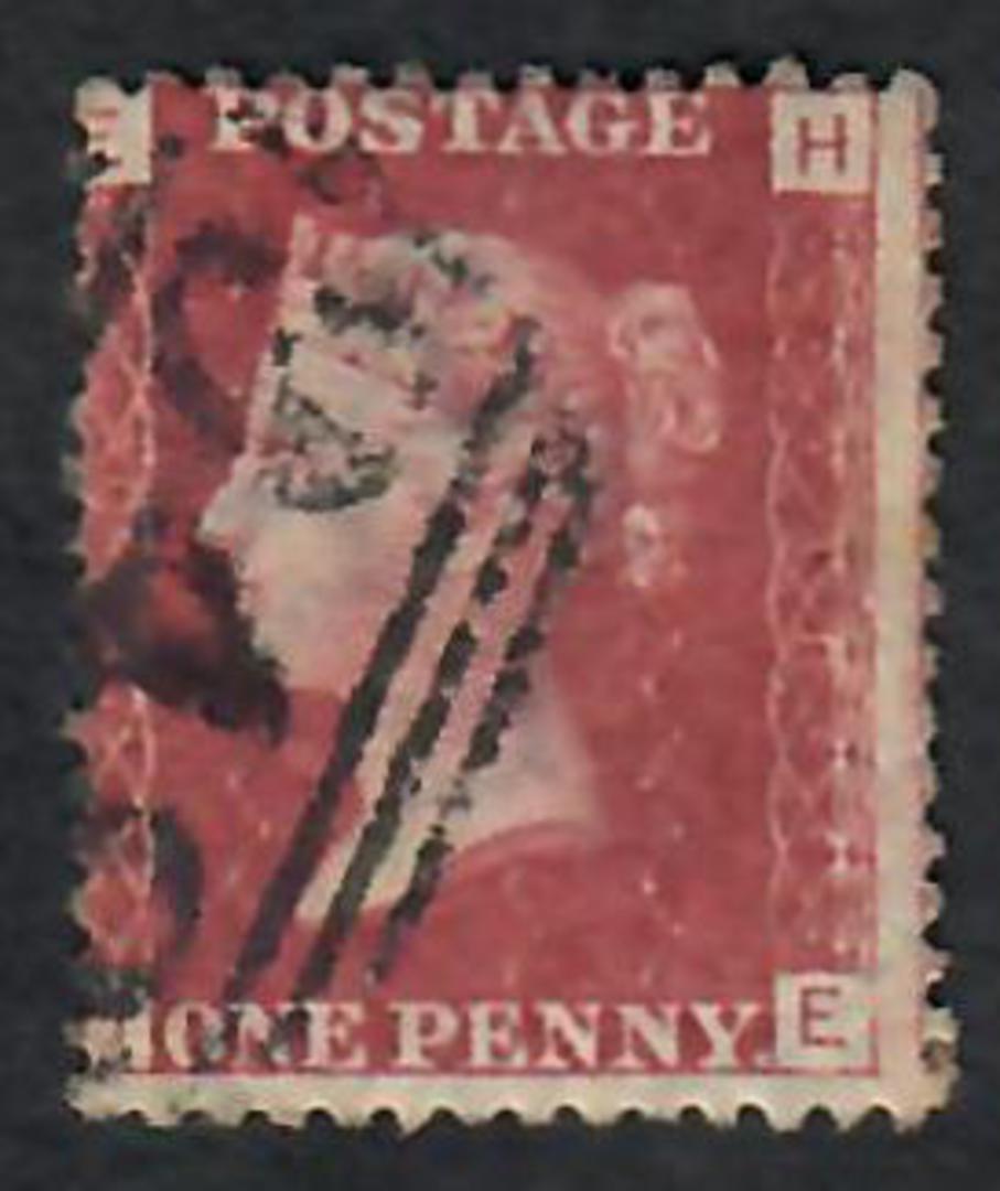 GREAT BRITAIN 1858 1d red Plate 148  Letters EHHE. - 70148 - Used image 0