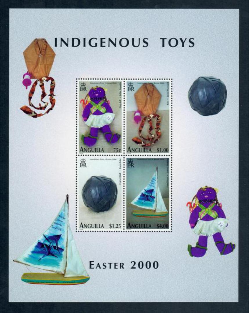 ANGUILLA 2000 Easter 2000 Indigenous Toys. Miniature sheet. - 50137 - UHM image 0