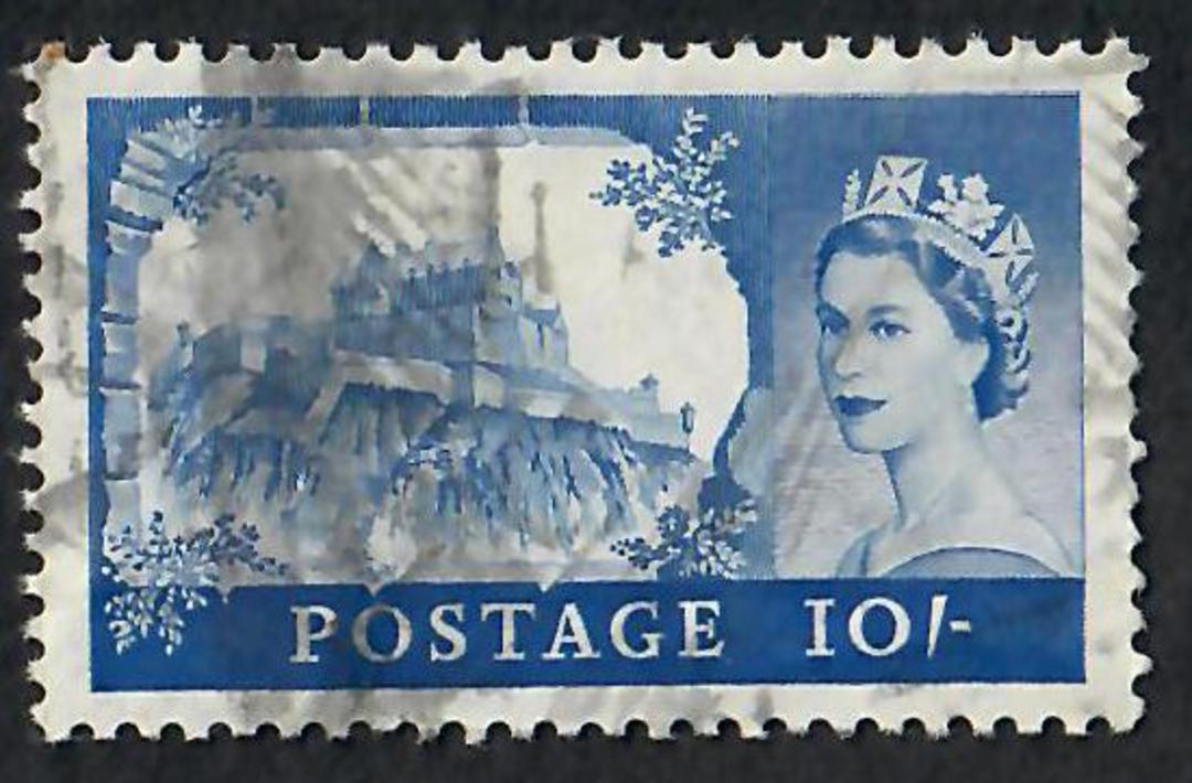 GREAT BRITAIN 1955 Elizabeth 2nd Definitives High Value Castles. De La Rue printing. - 70010 - Used image 1