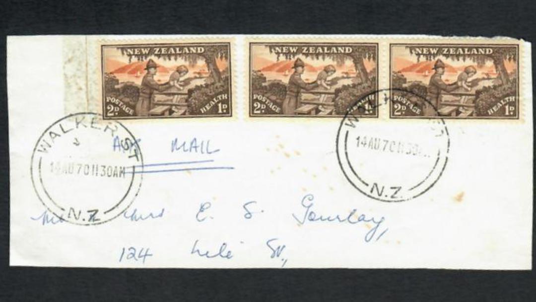 NEW ZEALAND Postmark Christchurch WAKER ST. C Class cancel on piece. - 31557 - Postmark image 0