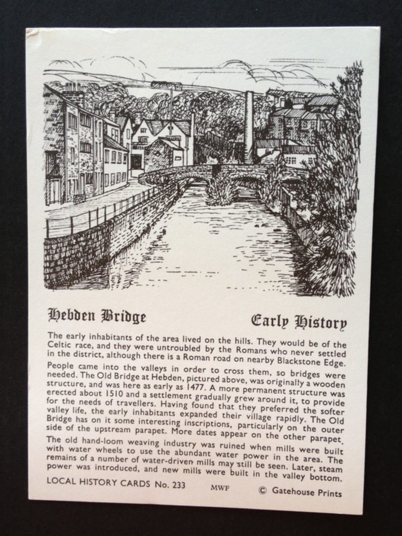 Local History Card of Hebden Bridge. - 442529 - Postcard image 0