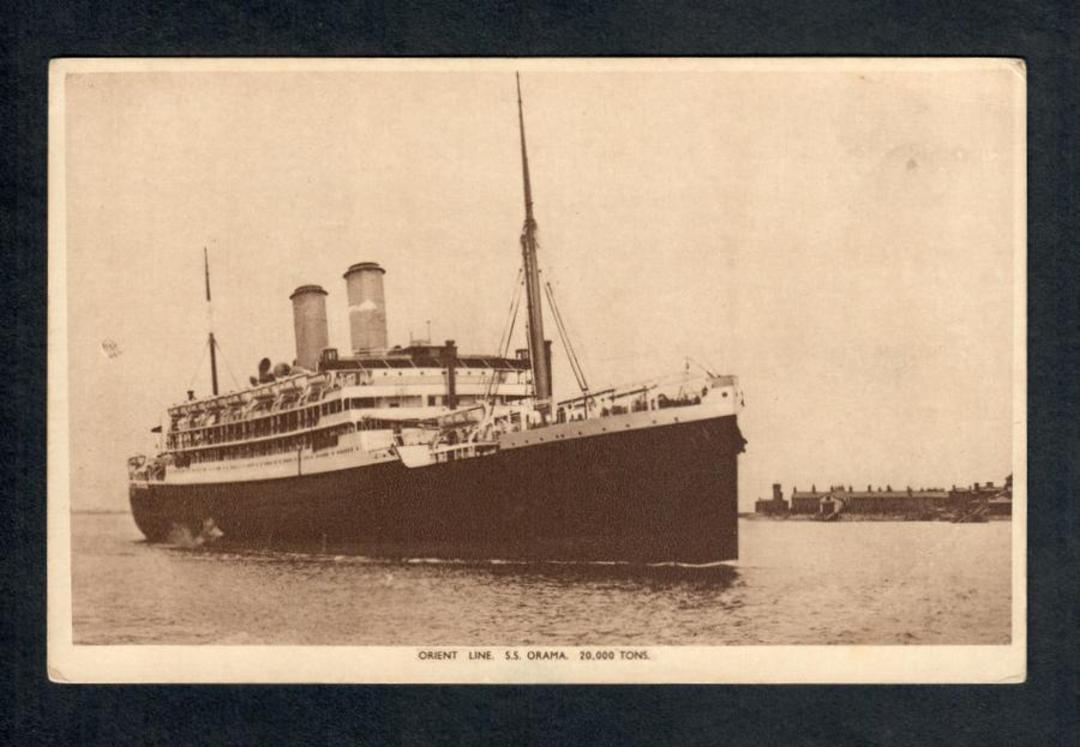 Real Photograph of Orient Line S S Orama. - 40311 - Postcard image 0