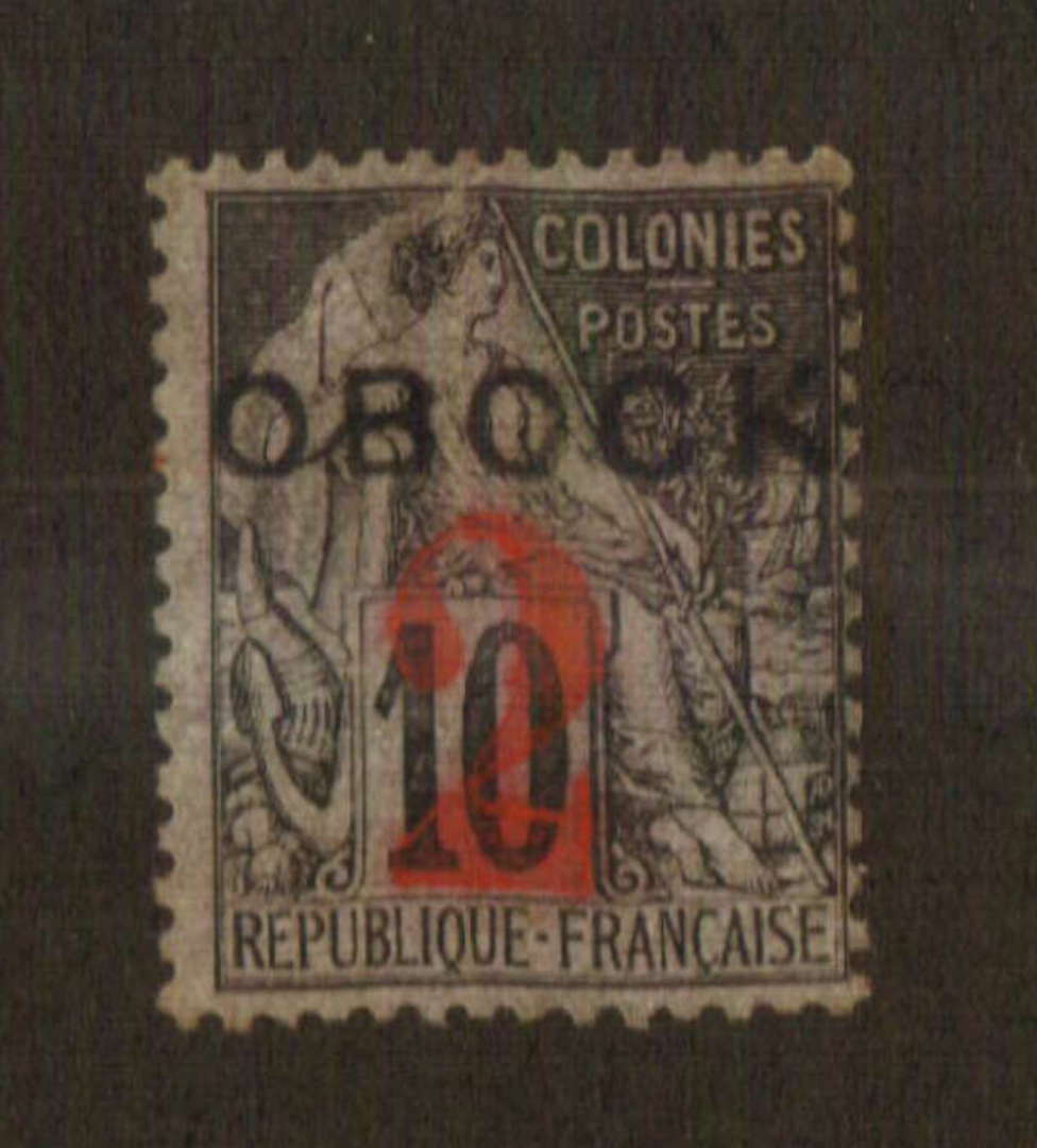 OBOCK 1892 Overprint 2 on 10c Black on lilac. - 74564 - UHM image 0