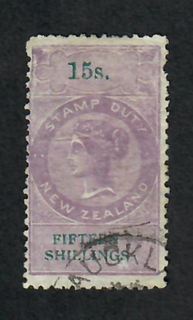 NEW ZEALAND 1871 Long Type Fiscal. Looks like a postal cancel but it will be fiscal. - 4078 - FU image 0