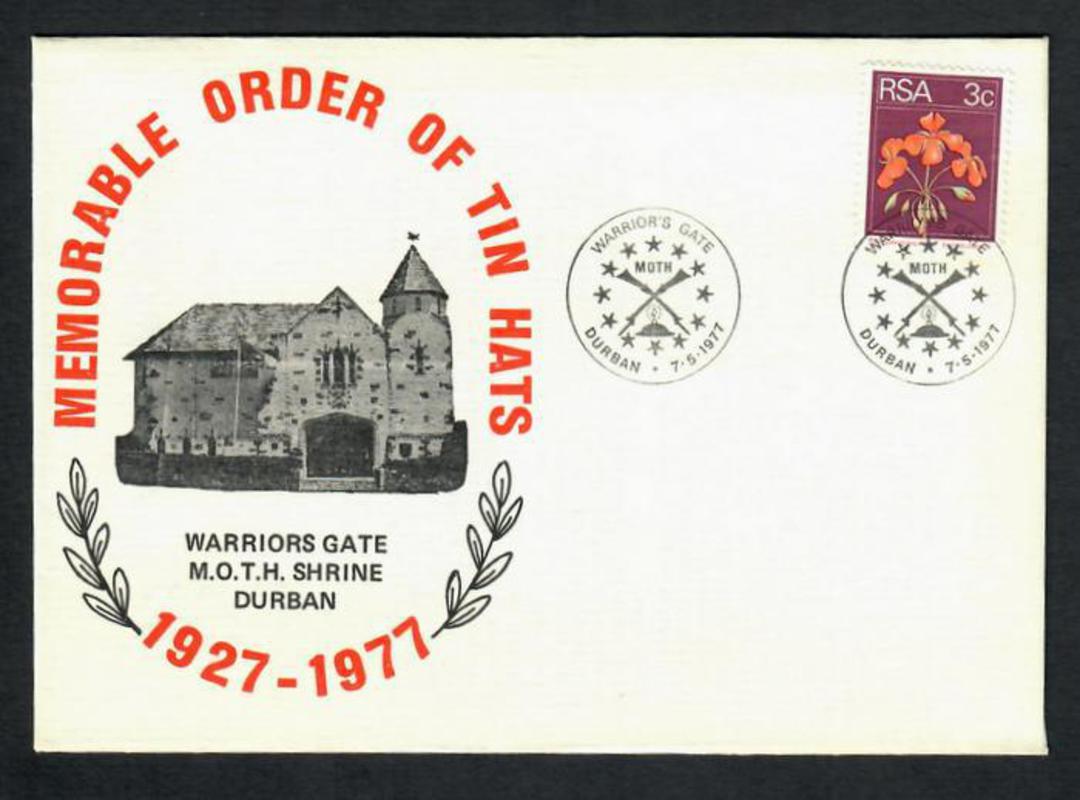 SOUTH AFRICA 1977 50th Anniversary of the Memorable Order of Tin Hats. Special Postmark on cover. - 30670 image 0