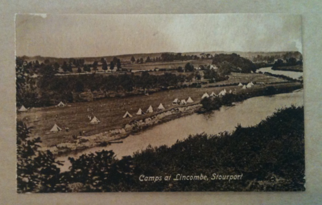 Sepia Postcard of The camps Lincombe Stourport. - 242577 - Postcard image 0
