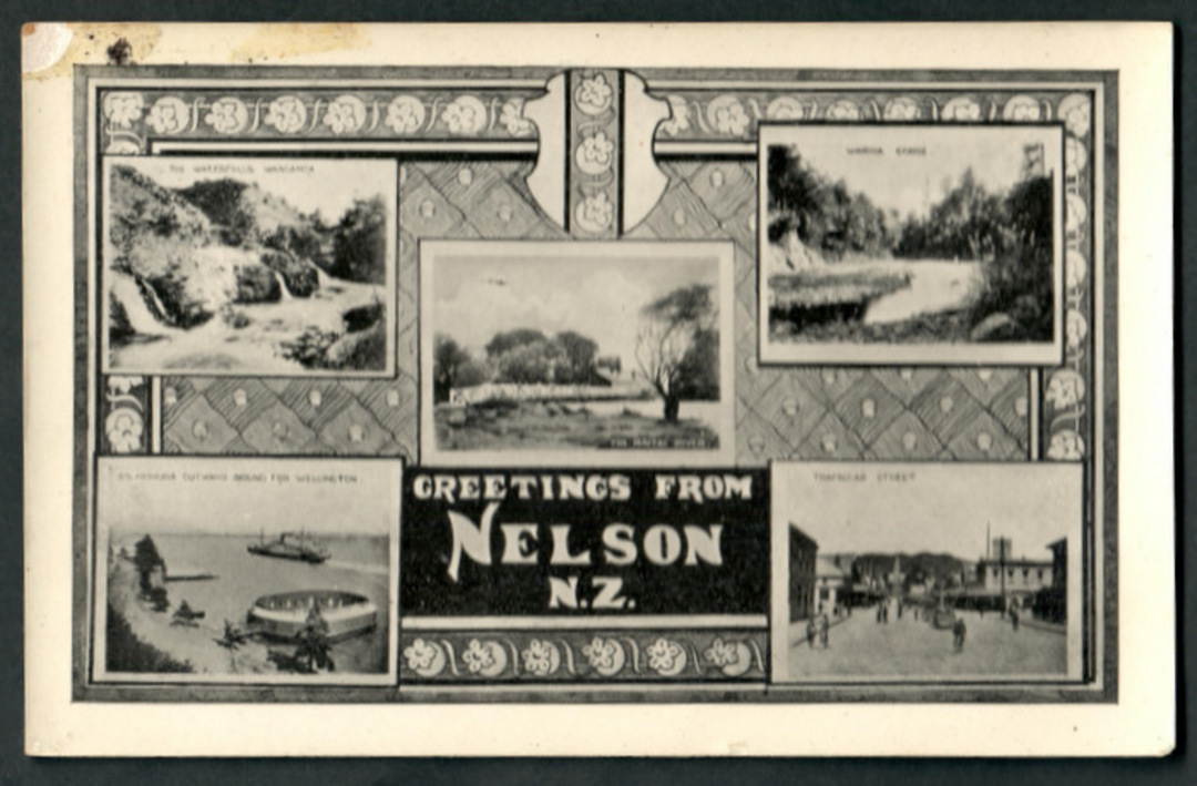 Greetings from Nelson. Montage of five views. - 48650 - Postcard image 0