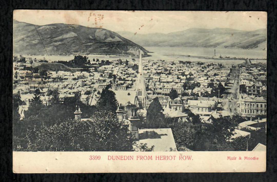 Postcard of Dunedin from Heriot Row. Tired. - 49136 - Postcard image 0