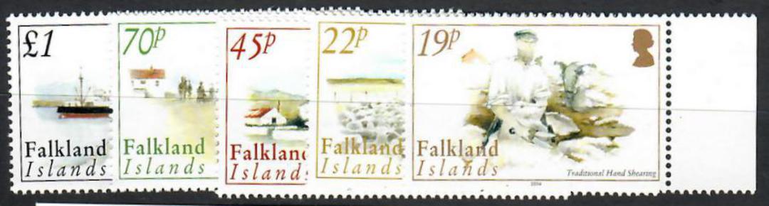 FALKLAND ISLANDS 2004 Sheep Farming. Set of 5. - 70686 - UHM image 0