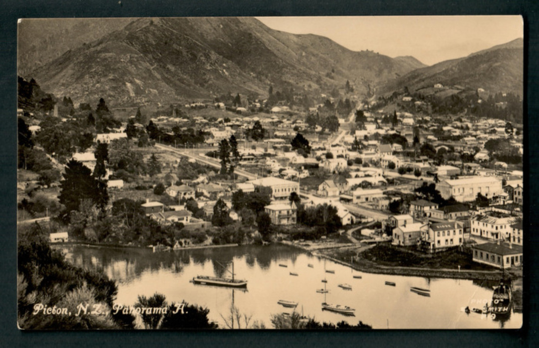 Real Photograph by S C Smith. Panorama A of Picton. - 48703 - Postcard image 0