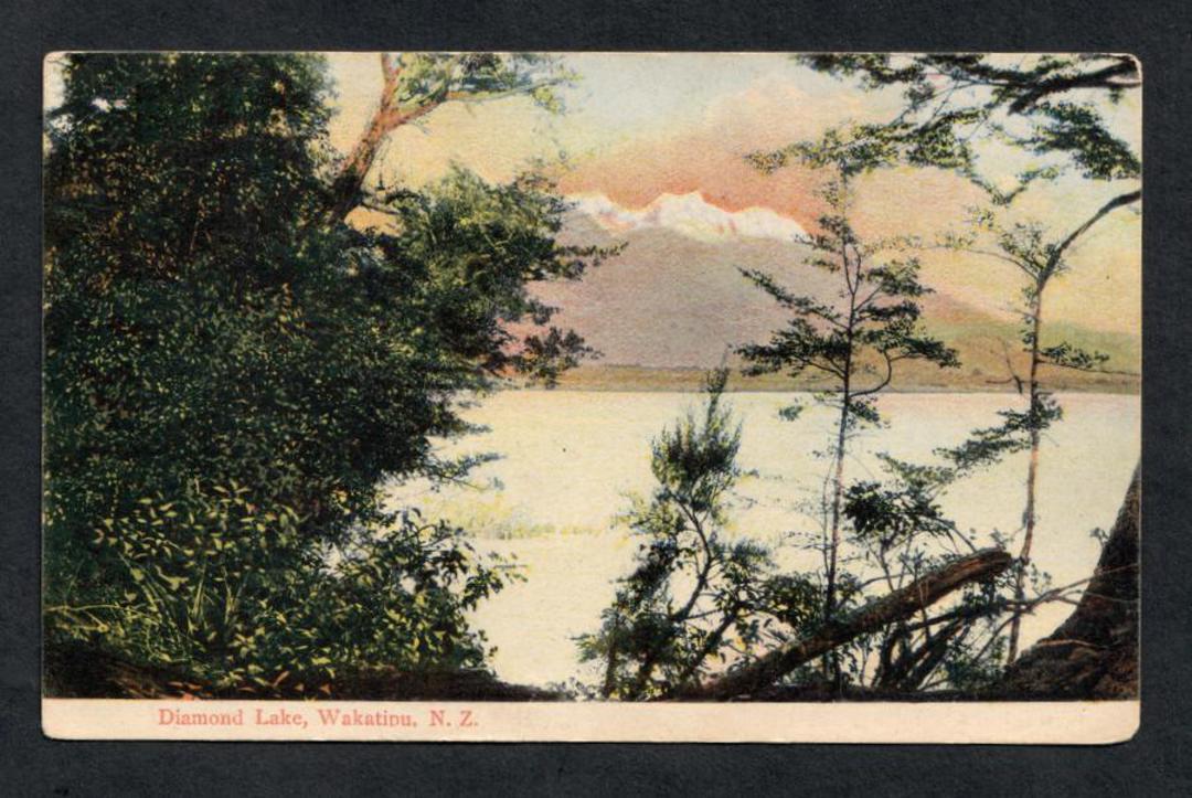 Coloured postcard of Diamond Lake Wakatipu. - 49413 - Postcard image 0