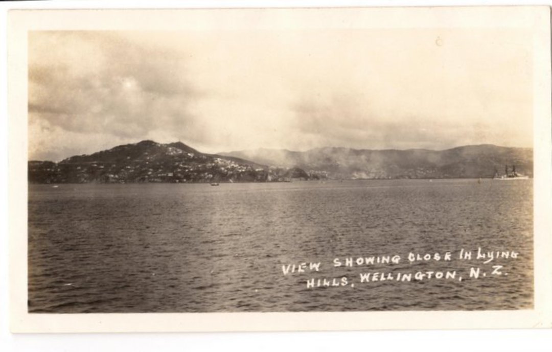 Real Photograph of view showing close inlying hills Wellington. - 69964 - Photograph image 0