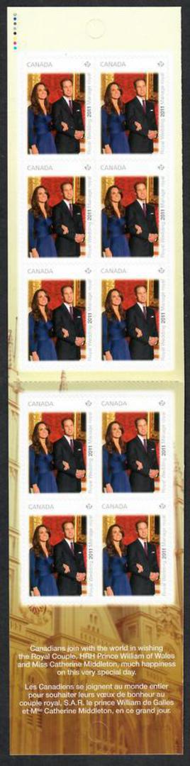 CANADA 2011 Royal Wedding. First series. Booklet.  P ($5.90). - 21920 - UHM image 1