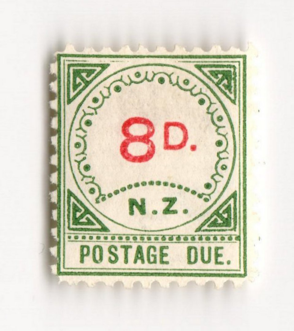 NEW ZEALAND 1899 Postage Due 8d Green and Carmine. - 74035 - LHM image 0