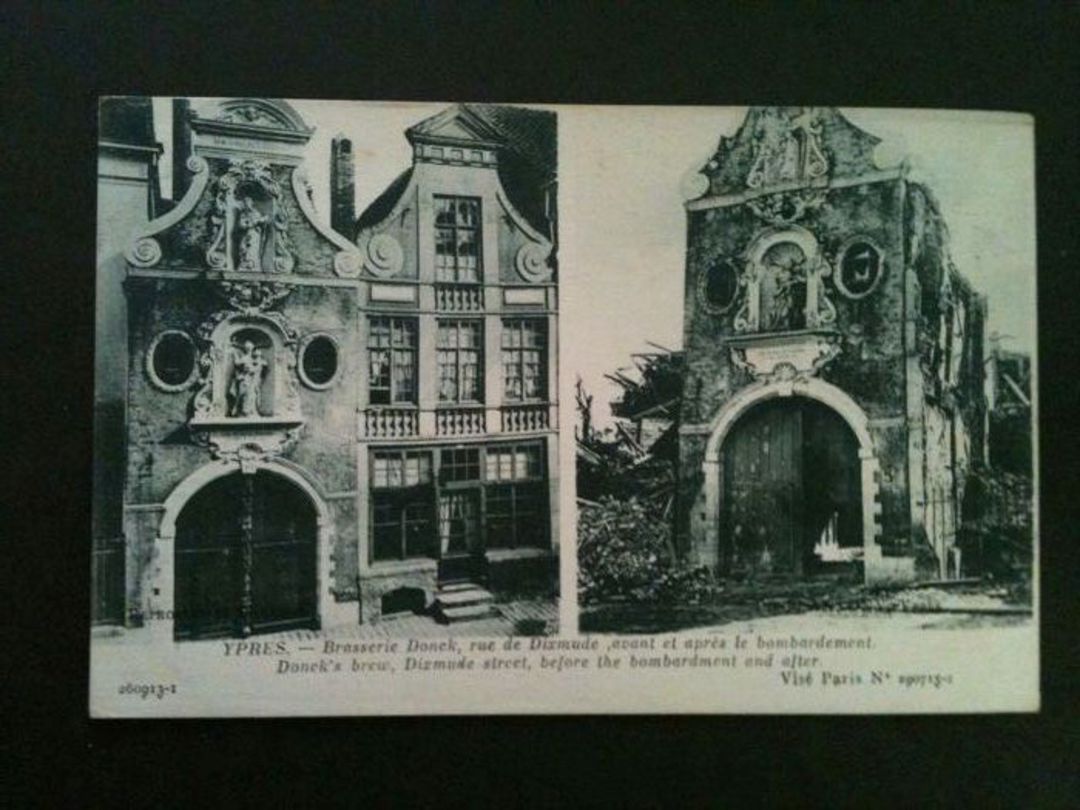 BELGIUM Carte Postale YPRES. Three cards two of which show the extensive bomb damage. - 40029 - Postcard image 0