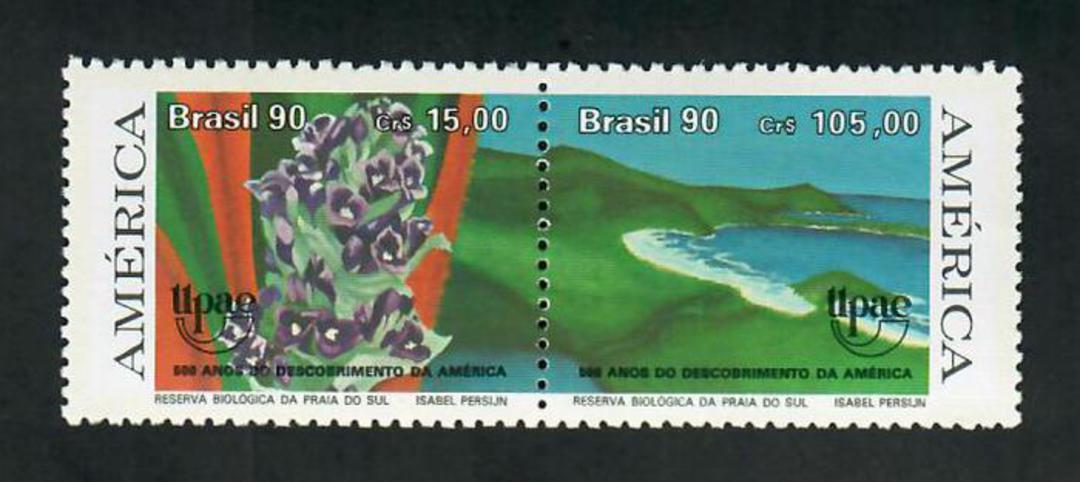 BRAZIL 1990 Praia Do Sul Wildlife Reserve. Joined pair. - 51084 - UHM image 0
