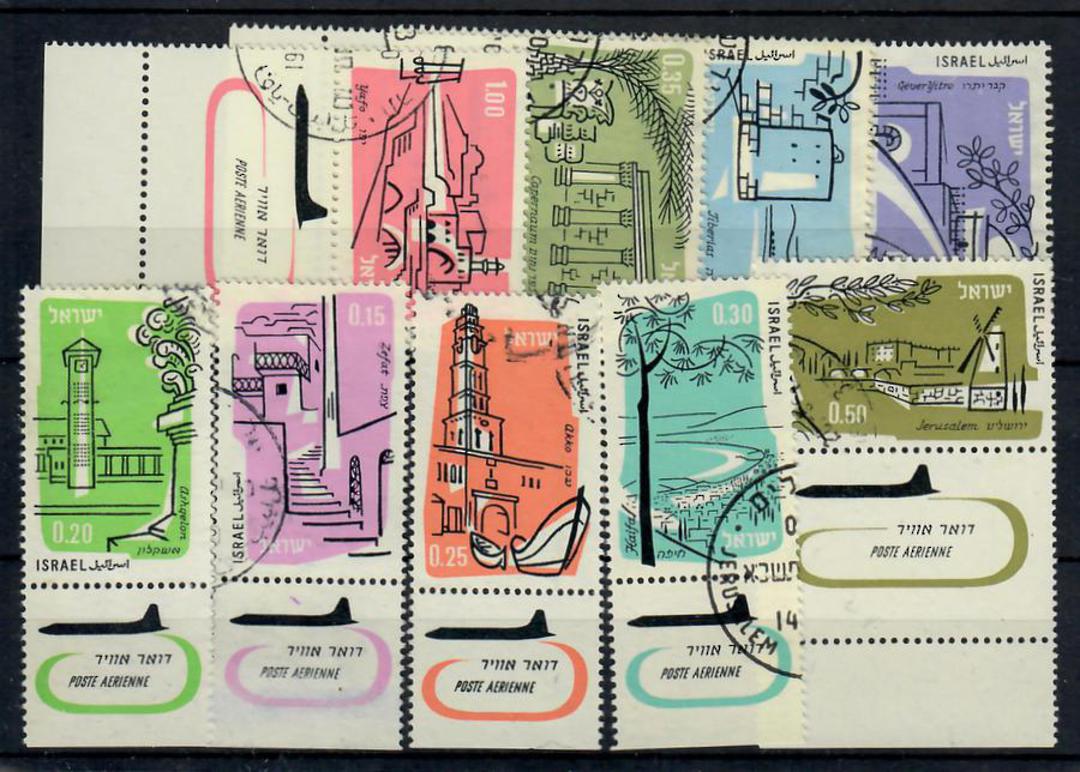 ISRAEL 1960 Air. Set of 9 with tabs. - 23501 - VFU image 0
