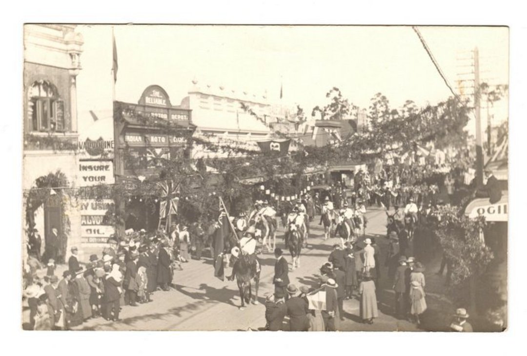 Real Photograph of The 1919 Peace Parade in Masterton. - 69824 - Postcard image 0