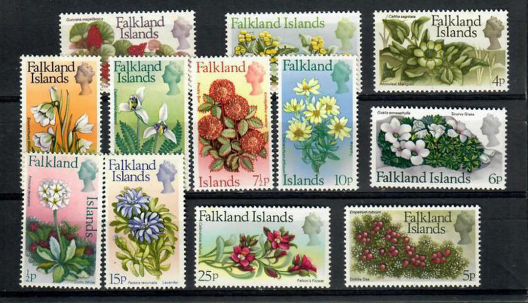 FALKLAND ISLANDS 1972 Elizabeth 2nd Definitives. 12 of the 13 in the set. Missing the 3p. - 20129 - Mint image 0