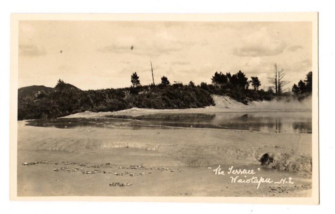 Real Photograph of The Terrace Waiotapu. - 45948 - Postcard image 0