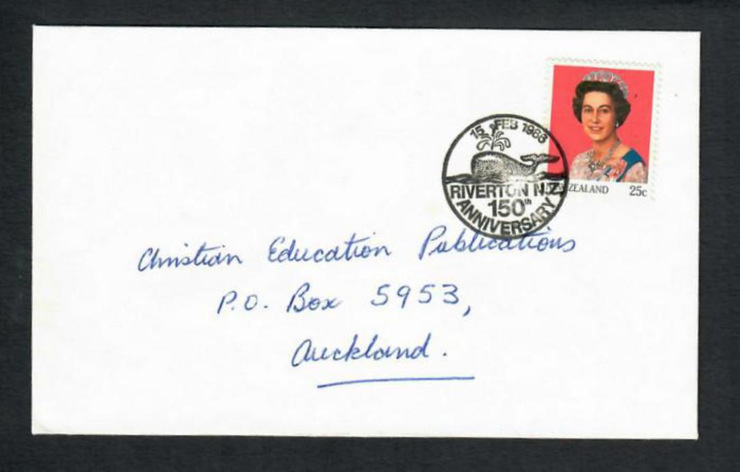 NEW ZEALAND 1988 150th Anniversary of Riverton. Special Postmark. - 31407 - Postmark image 0