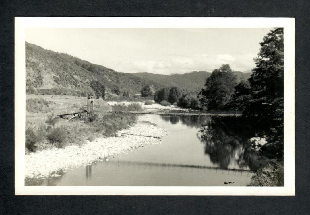 NEW ZEALAND Lovely valley scene. Bridge. Real Photograph - 749780 - Postcard image 0