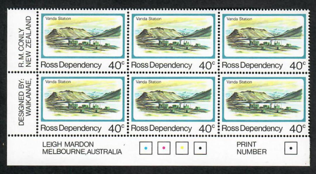 ROSS DEPENDENCY 1982 Definitives. Set of 6 in Plate Blocks. - 21832 - UHM image 1