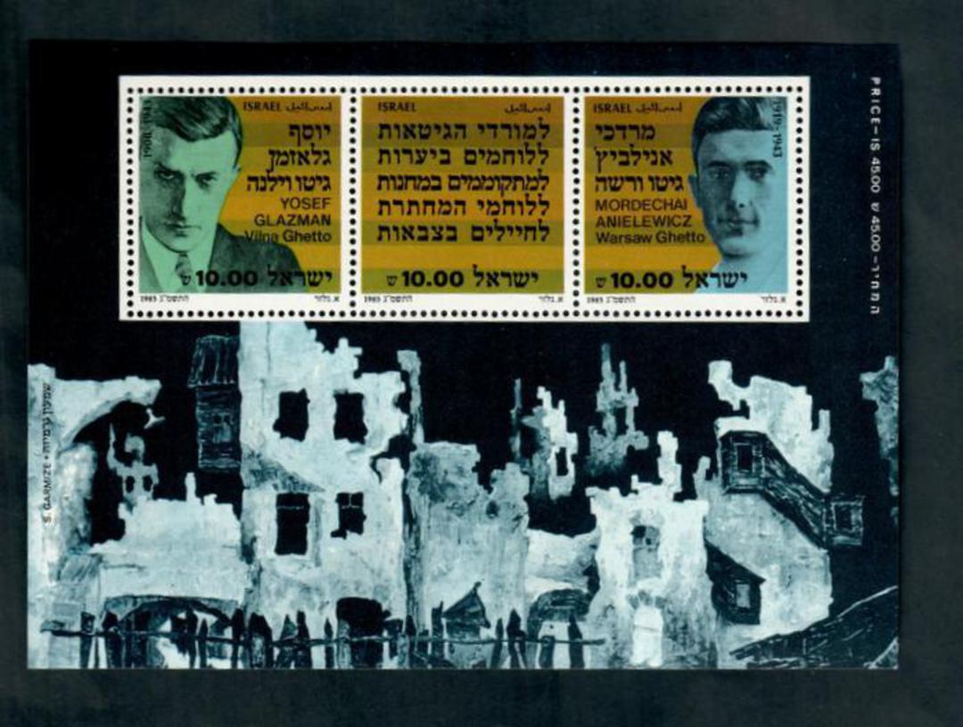 ISRAEL 1983 40th Anniversary of the Warsaw Uprising. Miniature sheet. - 52022 - UHM image 0