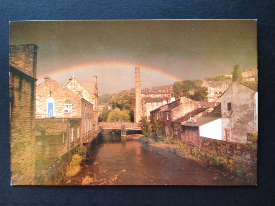 Modern Coloured Postcard of Hebden Bridge. - 442530 - Postcard image 0