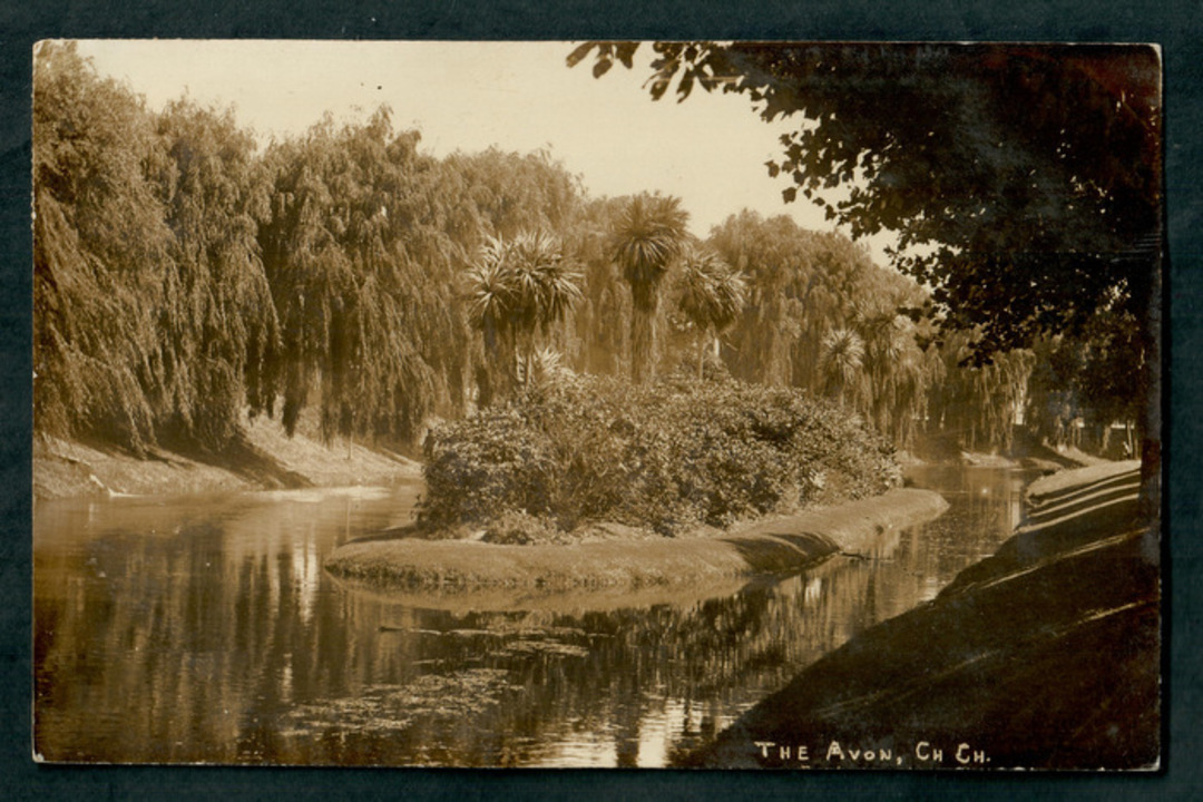 Real Photograph of The Avon Christchurch. Nice BRIGHTWATER A class cancel. - 48462 - Postcard image 0