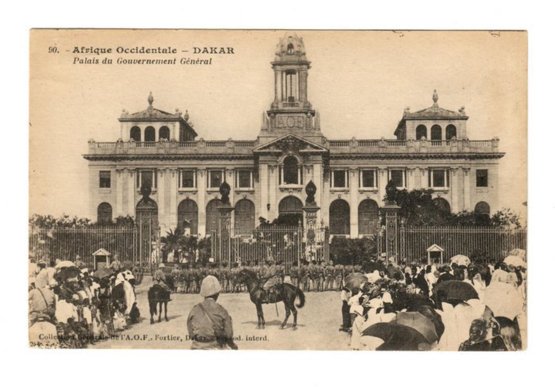 FRENCH WEST AFRICA Postcard of of Palais du Gouverment General Dakar. - 37563 - Postcard image 0
