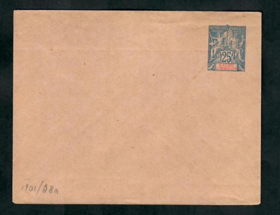 ST PIERRE et MIQUELON Postal Stationery 25c Key Type. Unused. - 31260 - PostalStaty image 0