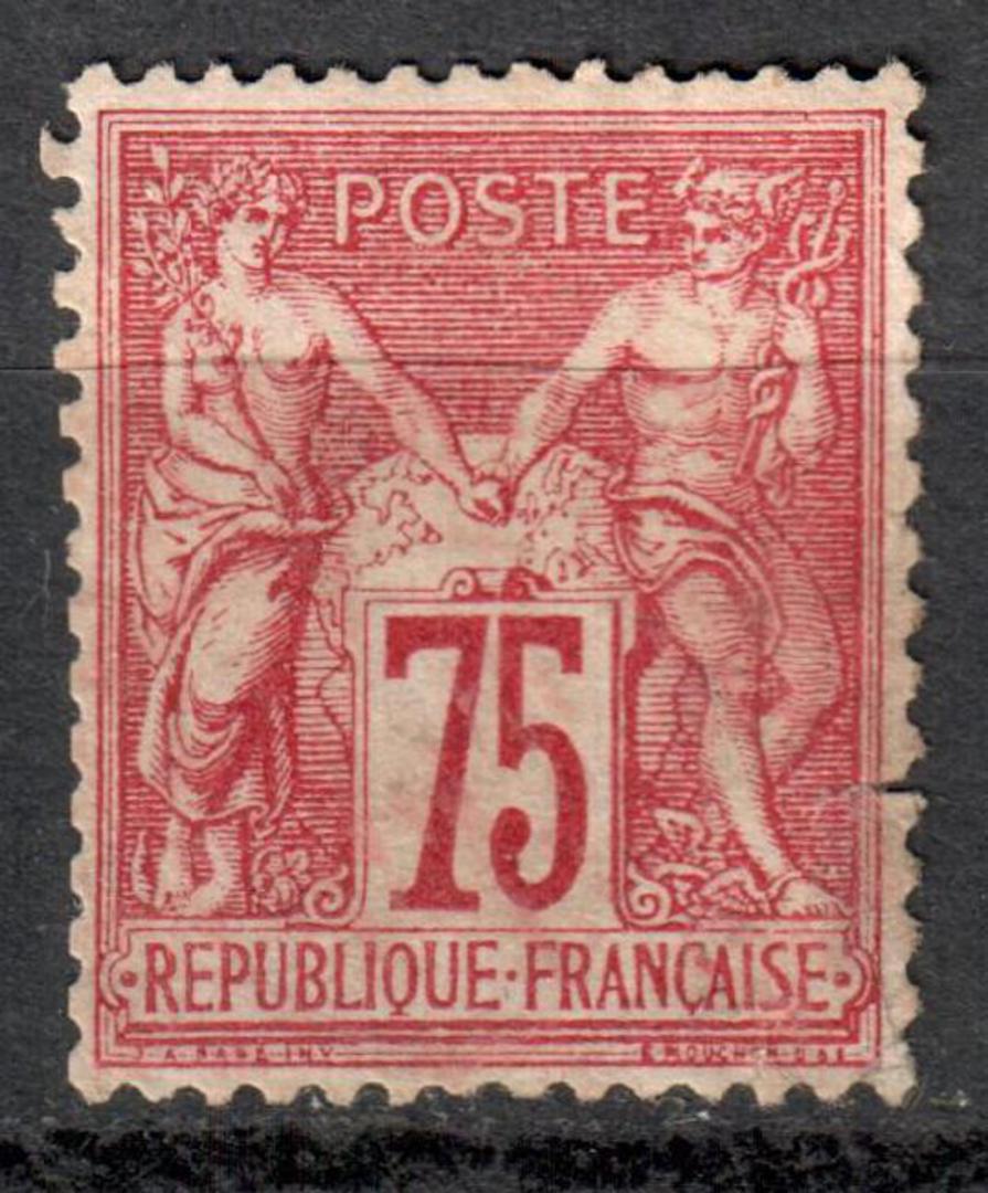 FRANCE 1876 Definitive 75c Carmine. The N is under the B. - 71220 - UHM image 0