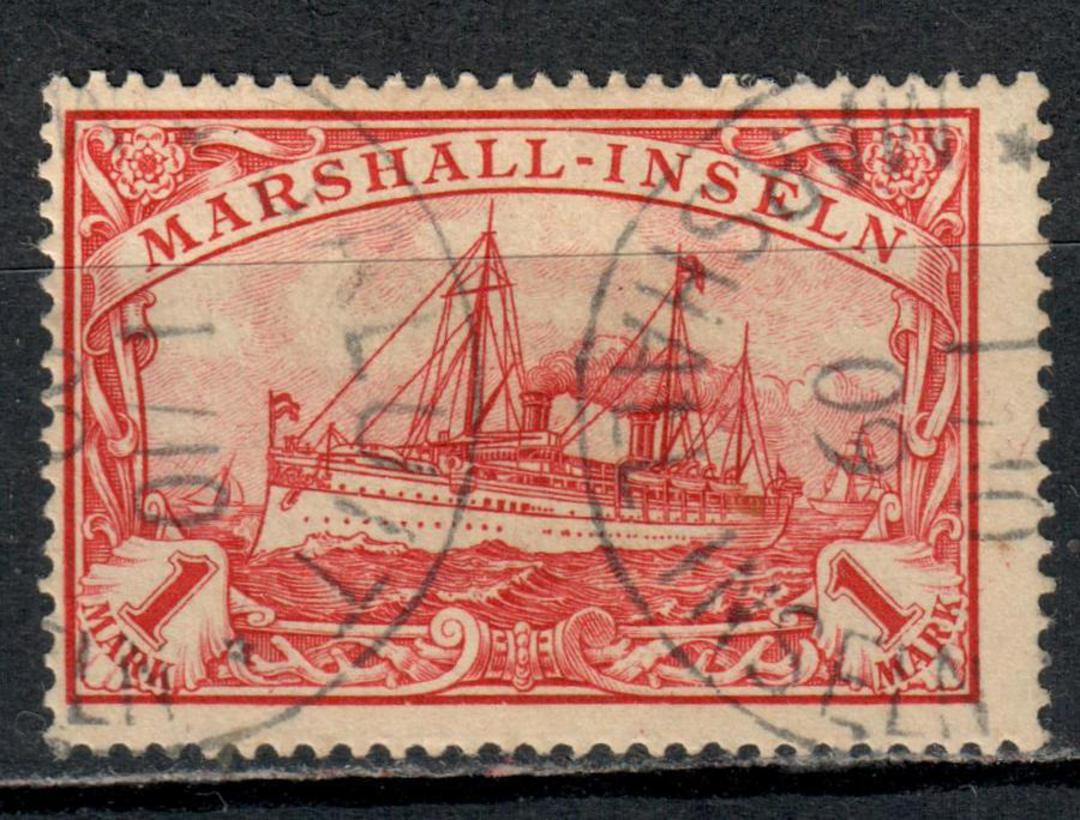 MARSHALL ISLANDS 1901 Definitive 1 mark with Jaluit CDS expertised twice on reverse by Richter and Stolov. - 71356 - VFU image 0