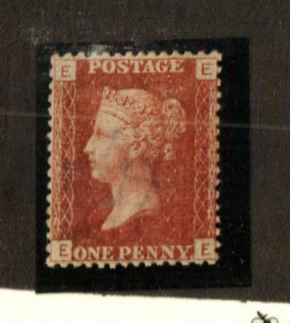 GREAT BRITAIN 1858 1d Red. Plate 221. Letters EEEE. Perfectly centred. Nice colour. Nice gum. - 74435 - Mint image 0