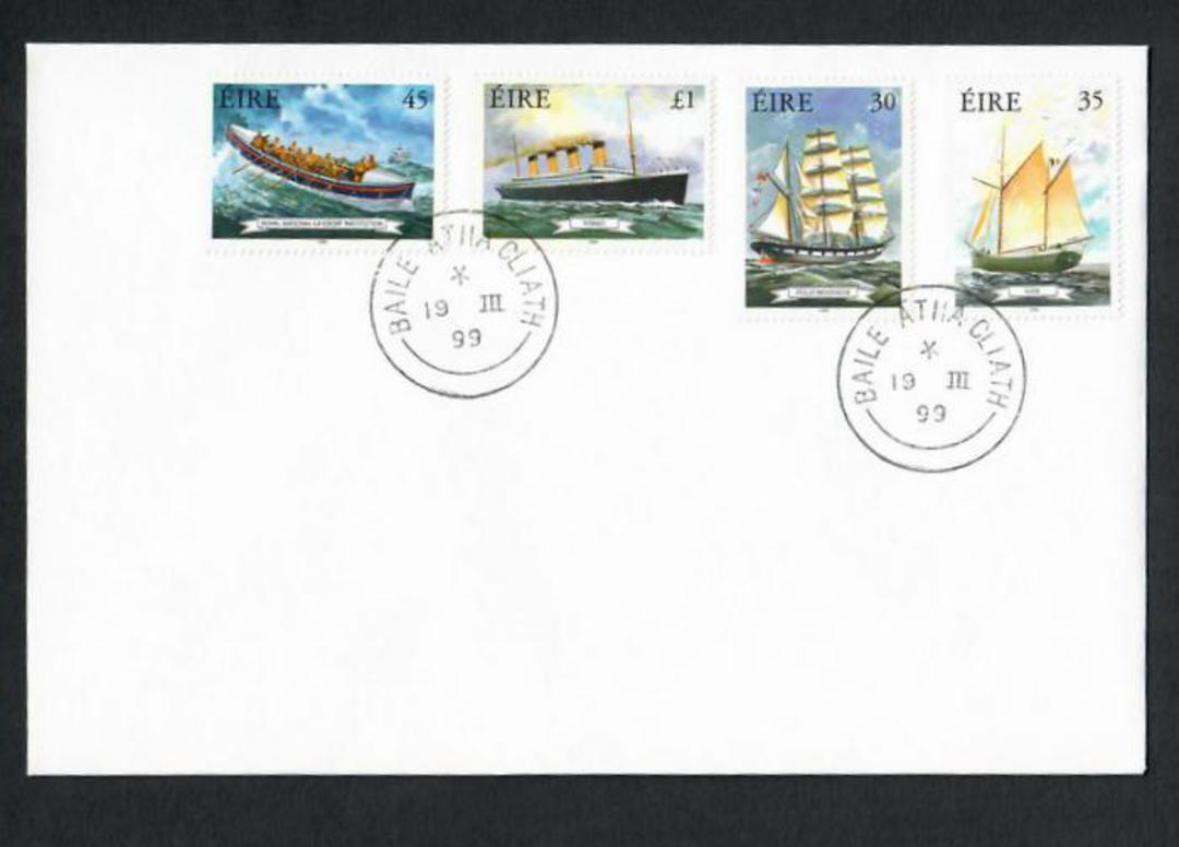 IRELAND 1999 Ships. Set of 4 on cover. - 30618 - VFU image 0
