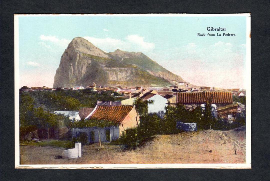 GIBRALTAR Coloured postcard of The Rock from La Pedrera. - 42598 - Postcard image 0