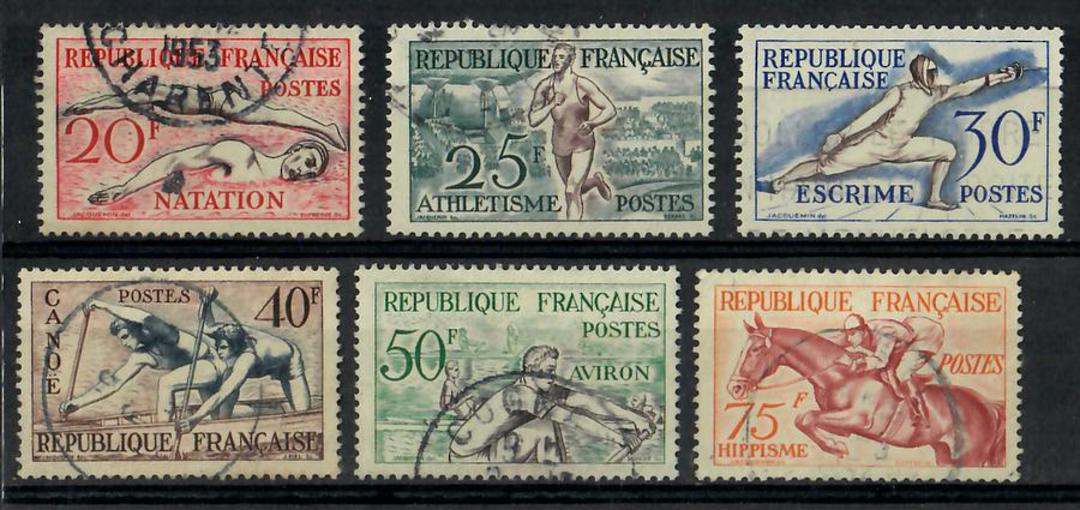 FRANCE 1953 Sports. Set of 6. - 24523 - FU image 0