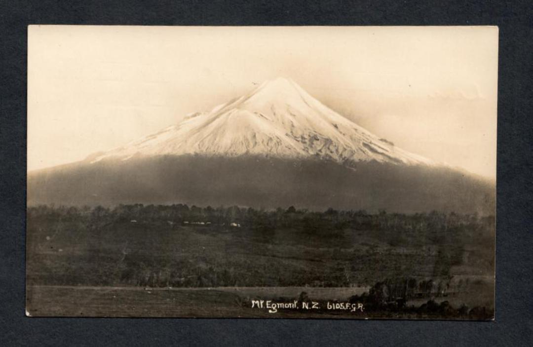 Real Photograph by Radcliffe of Mt Egmont. - 46980 - Postcard image 0