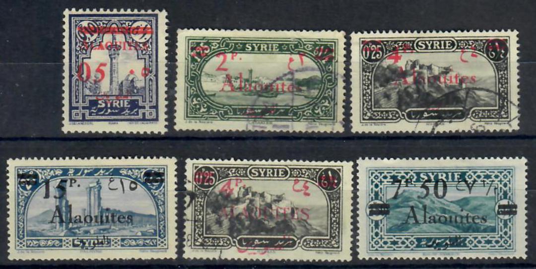 ALAOUITIES 1926 Definitives. Stamps of Syria surcharged. Set of 6. - 22305 - Mint image 0