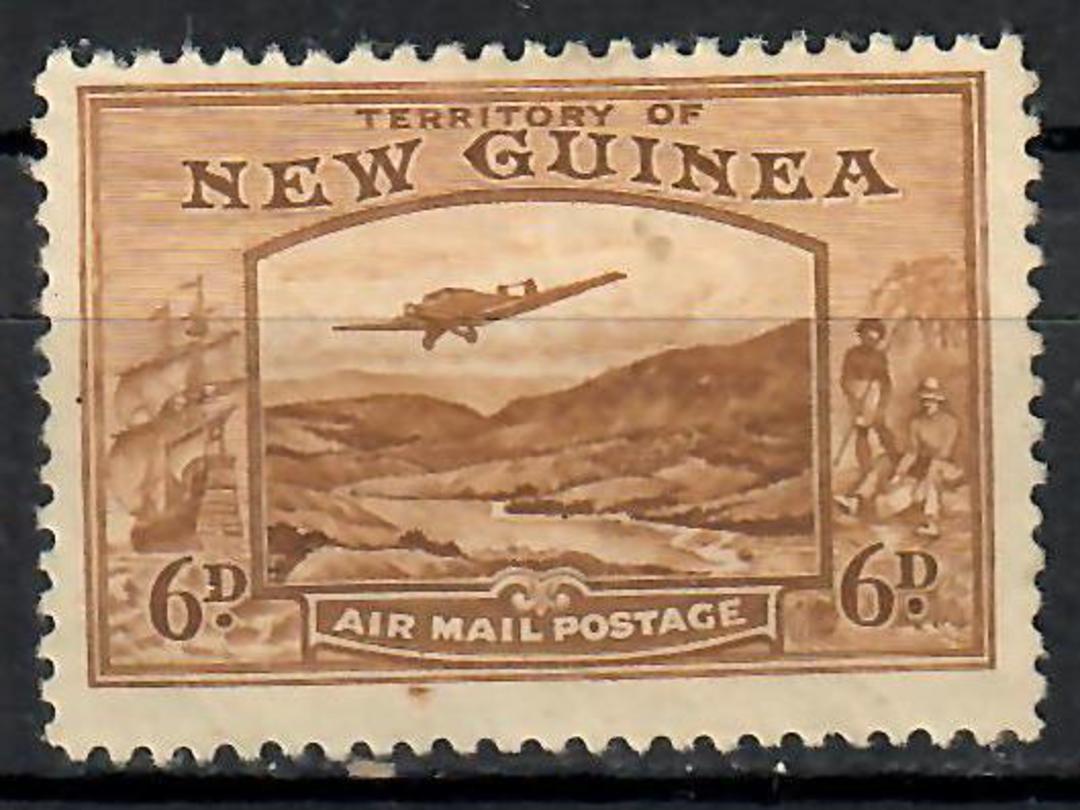 NEW GUINEA 1939 Air Mail 6d Bistre-Brown. - 70831 - Mint image 0