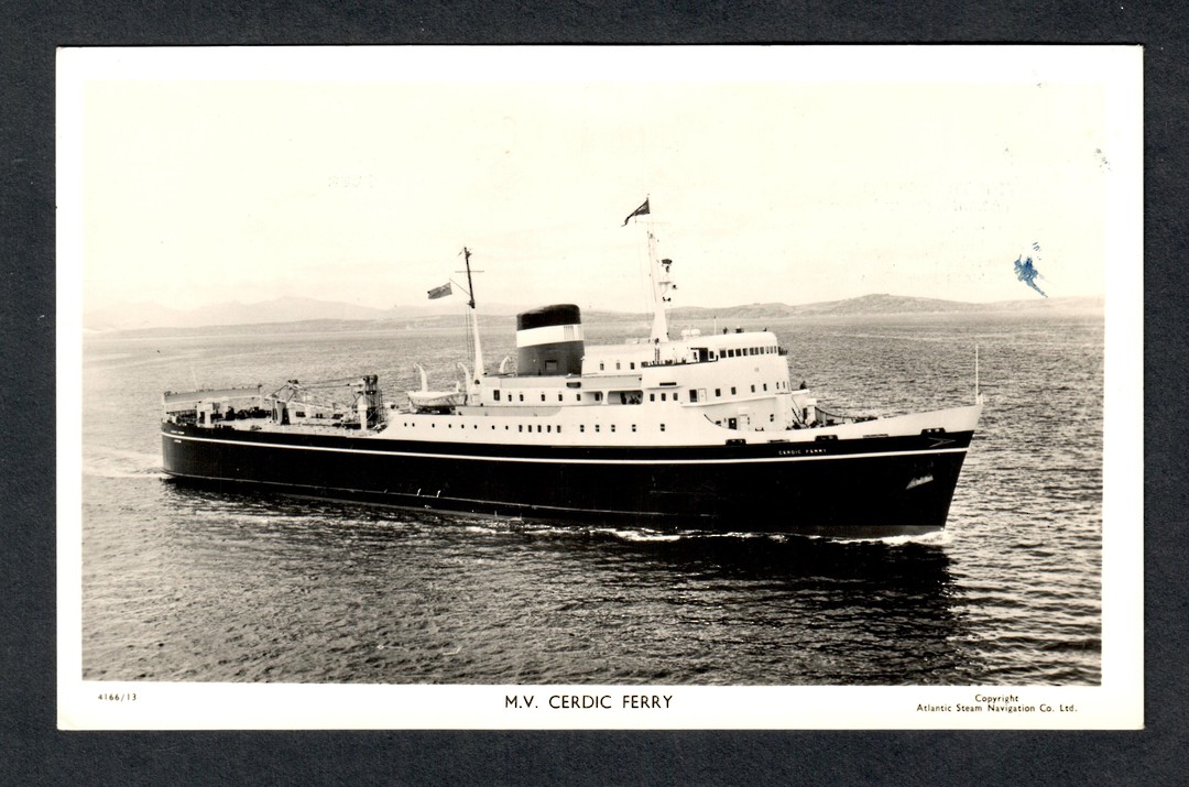 Real Photograph of M V Cerdic Ferry. (Tilbury to Antwerp). - 40450 - Postcard image 0
