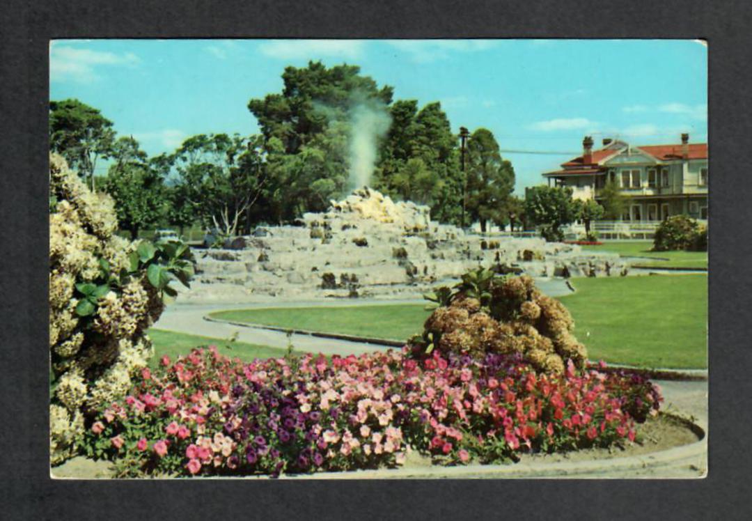 Modern Coloured Postcard by Gladys Goodall of Thermal Terraces Rotorua (Kuirau Park). - 444122 - Postcard image 0