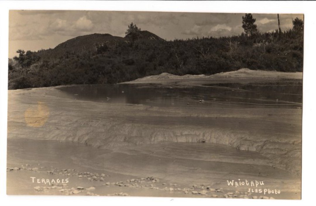 Real Photograph of The Terrace Waiotapu. - 45946 - Postcard image 0