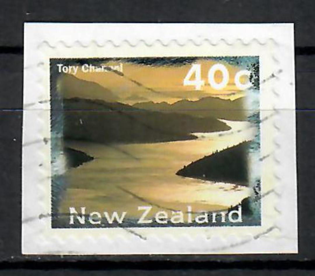 NEW ZEALAND 1996 Marlbourough Sounds flaw on piece. Commercial cancel. - 70666 - On Piece image 0