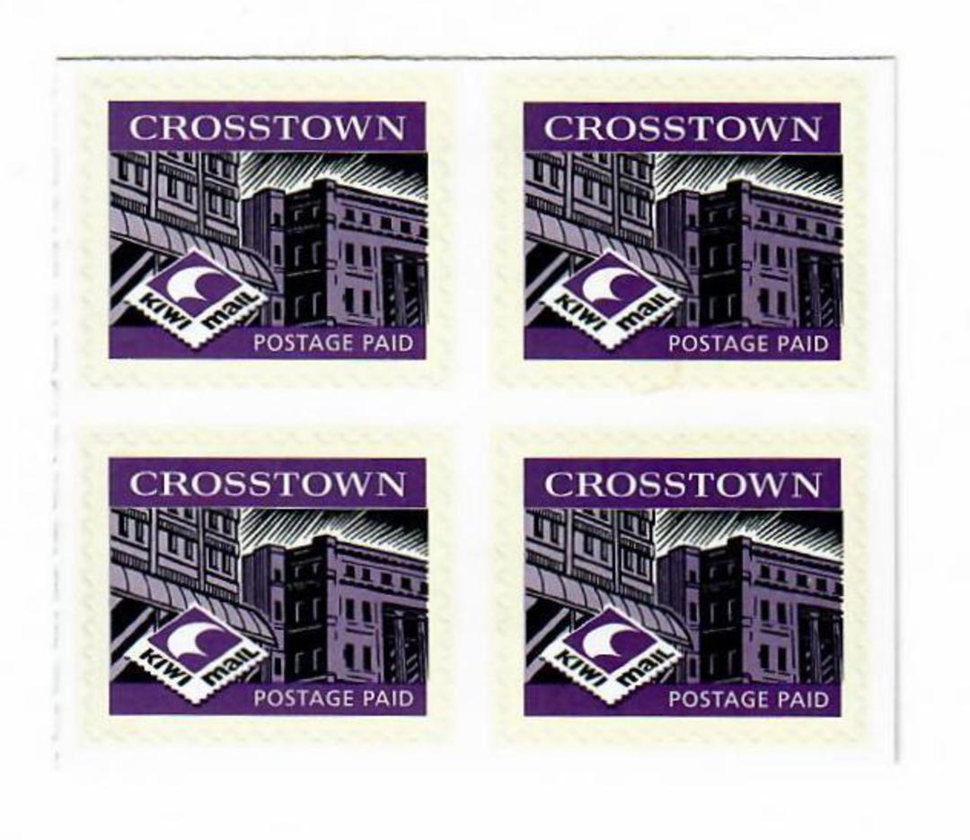 NEW ZEALAND Crosstown Kiwi Mail. Block of 4. Suitable for album page. - 55306 - UHM image 0