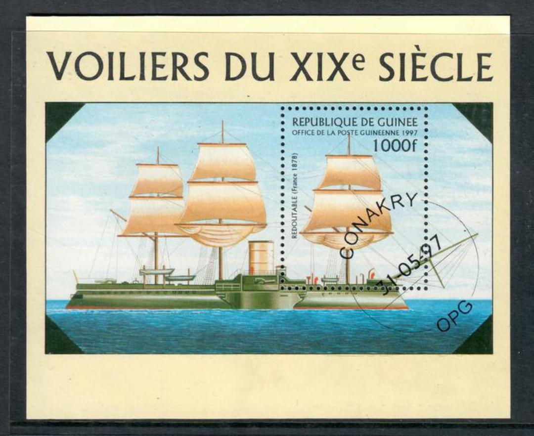 GUINEA REPUBLIC 1997 Sailing Ship. Miniature sheet. - 52381 - CTO image 0