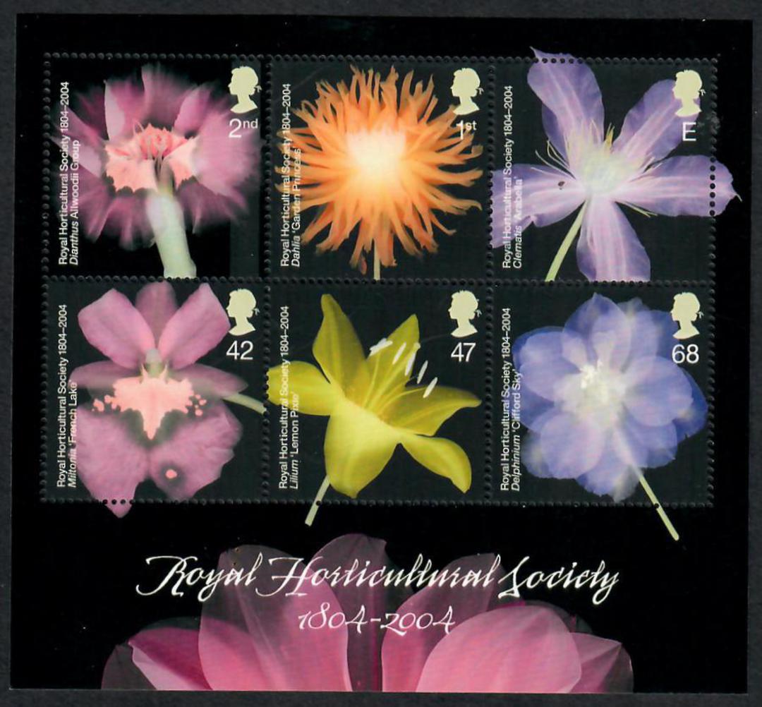 GREAT BRITAIN 2004 Royal Horticultural Society. Miniature sheet. - 51436 - UHM image 0