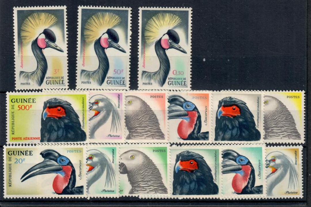GUINEA 1962 Definitives Birds. Set of 15. - 24928 - Mint image 0