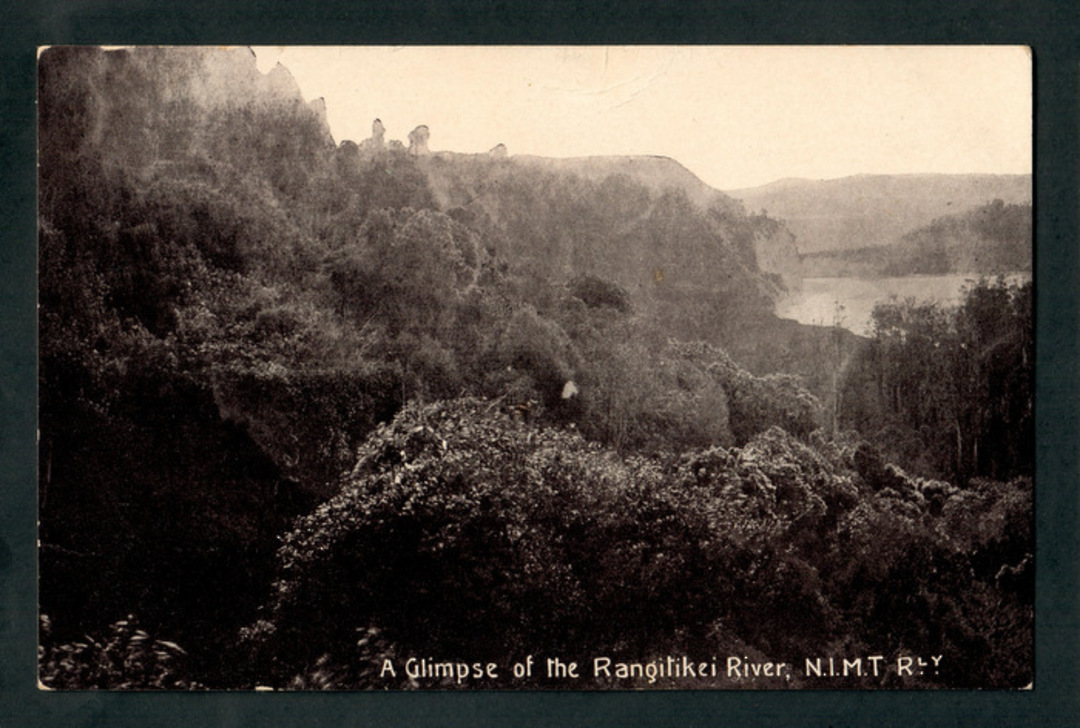 Postcard. A Glimpse of the Rangitikei River. - 46886 - Postcard image 0
